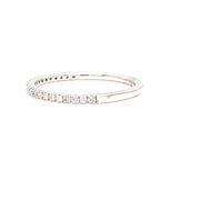 14K White Gold Diamond We4dding Band