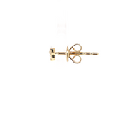 14K Yellow Gold Diamond Stud Earrings