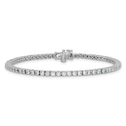 14K 2.76ct White Gold Laboratory Grown Tennis Bracelet