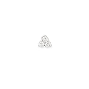 14K White Gold Diamonds Stud Earrings