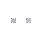 14K White Gold 1/5ctw Round Diamond Studs