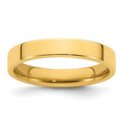 4MM Yellow Gold Flat Wedding Band