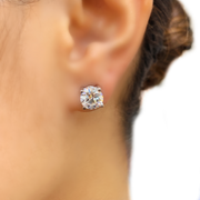 14K White Gold 4.16dwt Laboratory Grown Diamond Studs