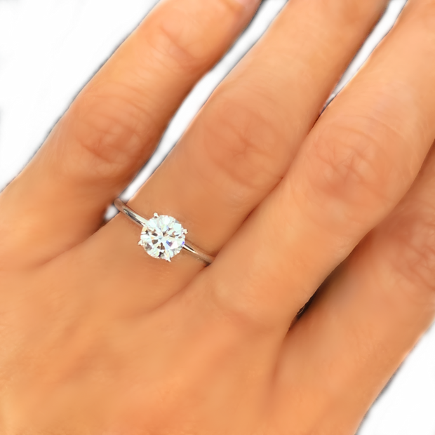 1.00ct Round Solitaire Laboratory Grown Diamond Engagement Ring