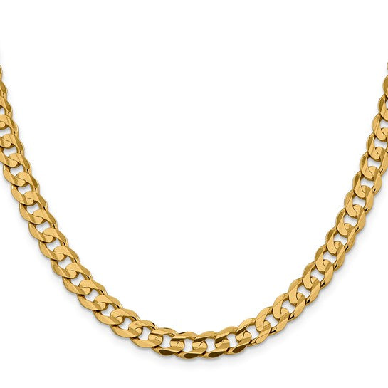 14K Yellow Gold Curb Chain 24"