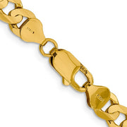 14K Yellow Gold Curb Chain 24"