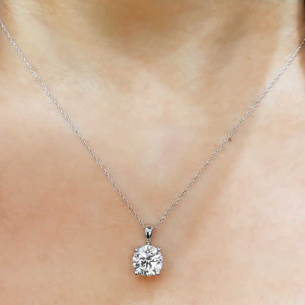 14K White Gold 1.00ct Laboratory Grown Diamond Necklace