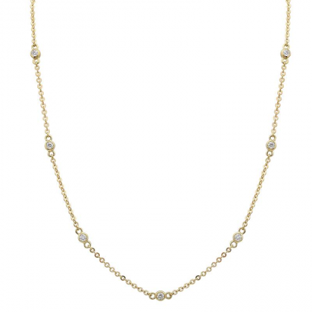 14K Gold Diamond Station Necklace – Martin Busch Jewelers