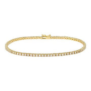 14K Yellow Gold 3.00CTW Lab Grown Diamond Tennis Bracelet